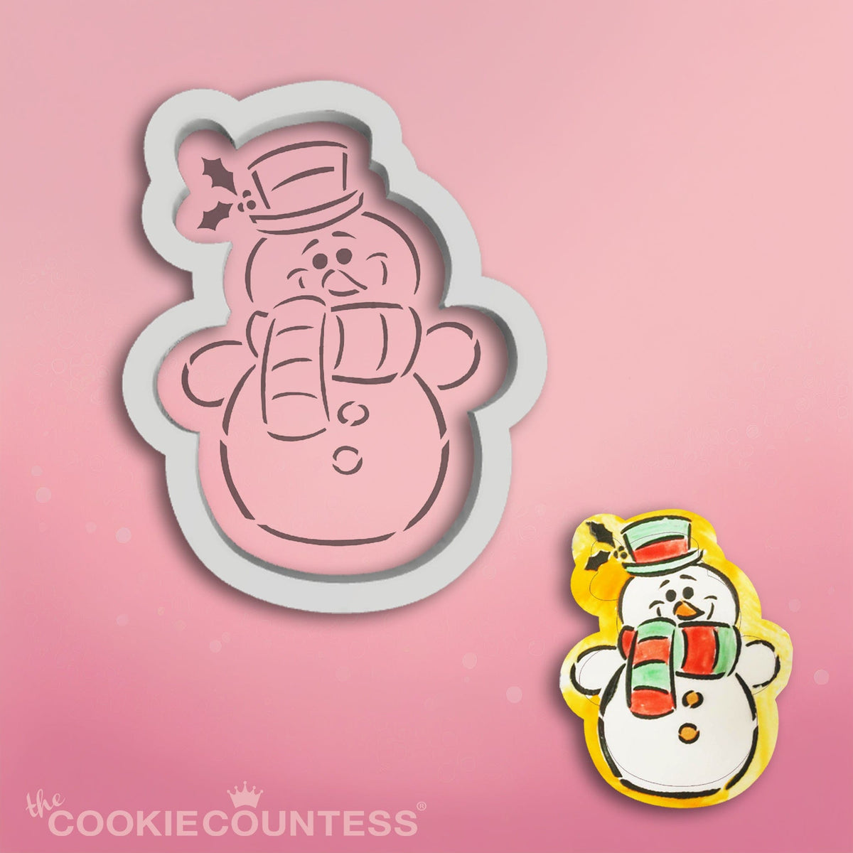 Cute Snowman Paint Your Own Cookie Stencil - Made in USA — The Cookie ...