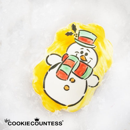 The Cookie Countess PYO Stencil Snowman Stencil - Drawn by Krista