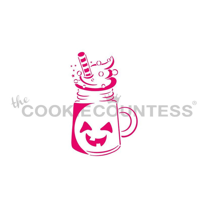 The Cookie Countess PYO Stencil Spooky Milkshake PYO Stencil