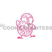 The Cookie Countess PYO Stencil Standing Chick and Egg Stencil - Drawn by Krista