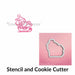 The Cookie Countess PYO Stencil Stencil and Cookie Cutter Santa Claus in Sleigh PYO