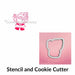 The Cookie Countess PYO Stencil Stencil and Cookie Cutter Santa Gift Delivery PYO Stencil