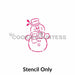 The Cookie Countess PYO Stencil Stencil Only Snowman PYO