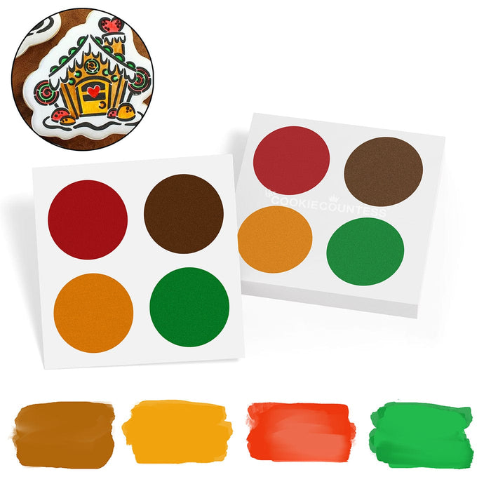 The Cookie Countess PYO Supplies Bulk Christmas Paint palettes - 10 packs