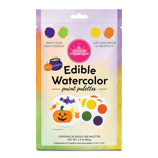 The Cookie Countess PYO Supplies Paint Palettes 36 Pouch - Halloween