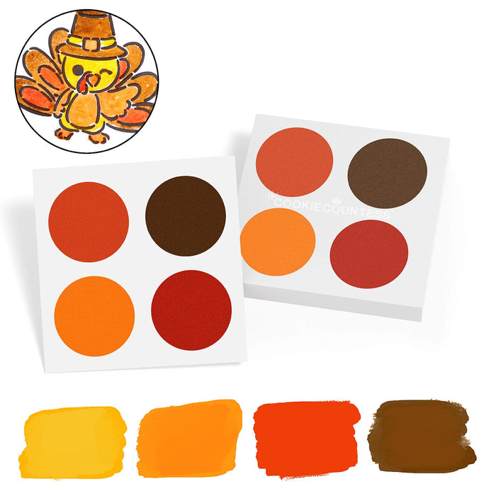 The Cookie Countess PYO Supplies PYO Paint Palettes - Fall