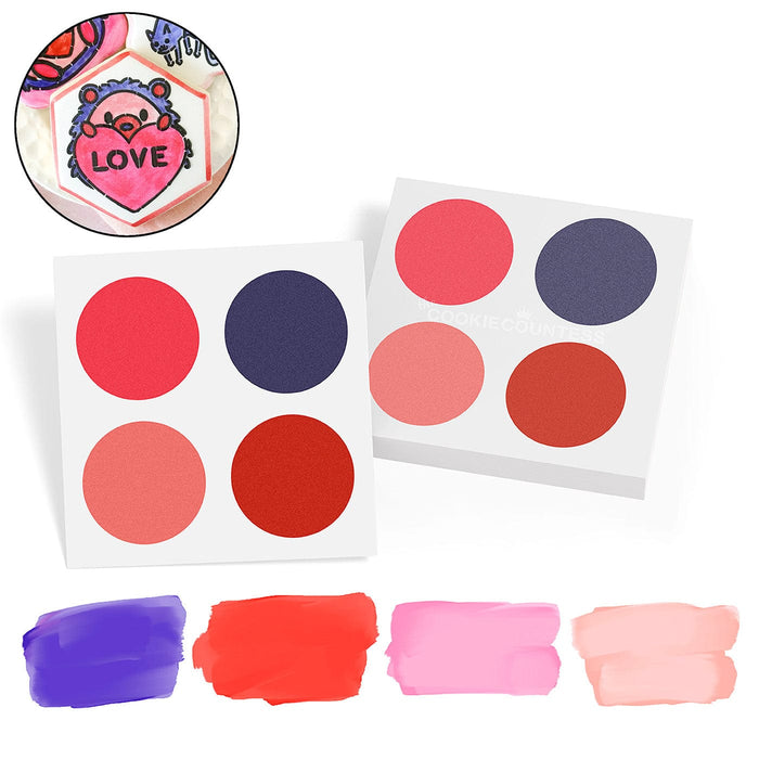 The Cookie Countess PYO Supplies PYO Paint Palettes - Valentine's Day