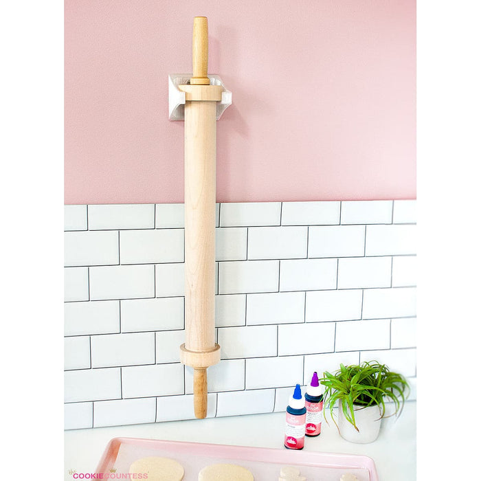 The Cookie Countess Precision Rolling Pin - Wall Mounted Hanger
