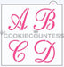 The Cookie Countess Stencil 2" Script Alphabet Stencil Set