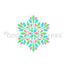 The Cookie Countess Stencil 3 Piece Snowflake Stencil