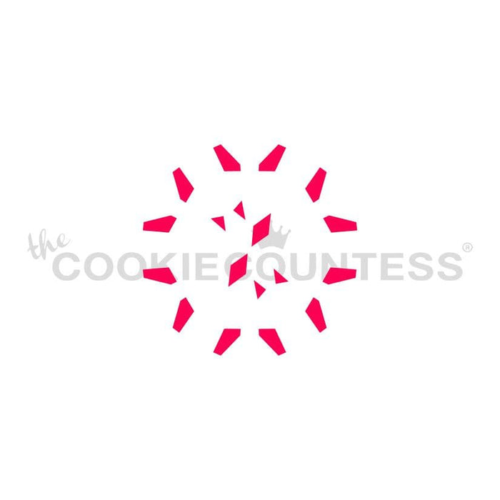 The Cookie Countess Stencil 3 Piece Snowflake Stencil