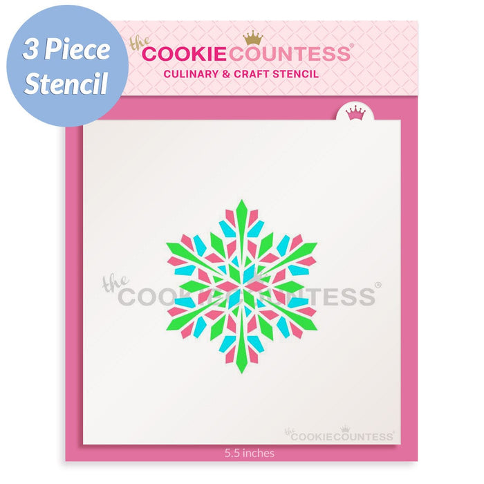 Paint Your Own Cookie Snowflake Stencil