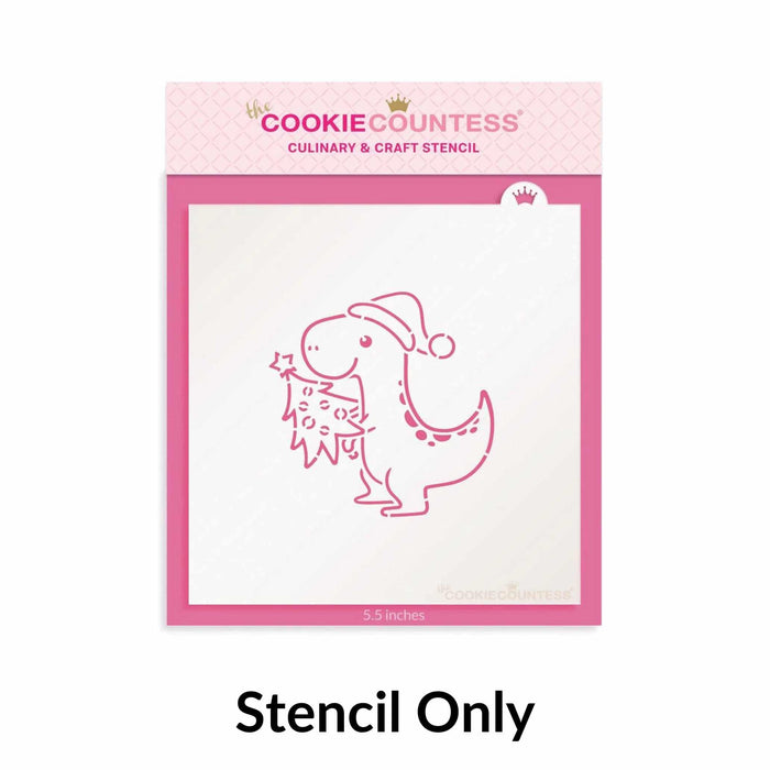 The Cookie Countess Stencil and Cookie Cutter Sets Stencil Only Tree Rex PYO