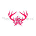 The Cookie Countess Stencil Antlers & Flowers Stencil