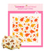 The Cookie Countess Stencil Autumn Leaves and Acorns Pattern 2 Piece Stencil set