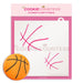 The Cookie Countess Stencil Basketball 2 sizes Stencil
