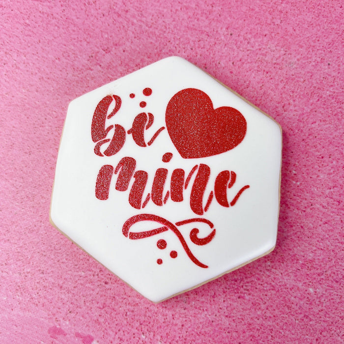 Designer Stencils Love, Be Mine, Forever Hearts Cookie Stencil Set