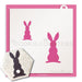 The Cookie Countess Stencil Bunny Silhouette 2 sizes Stencil