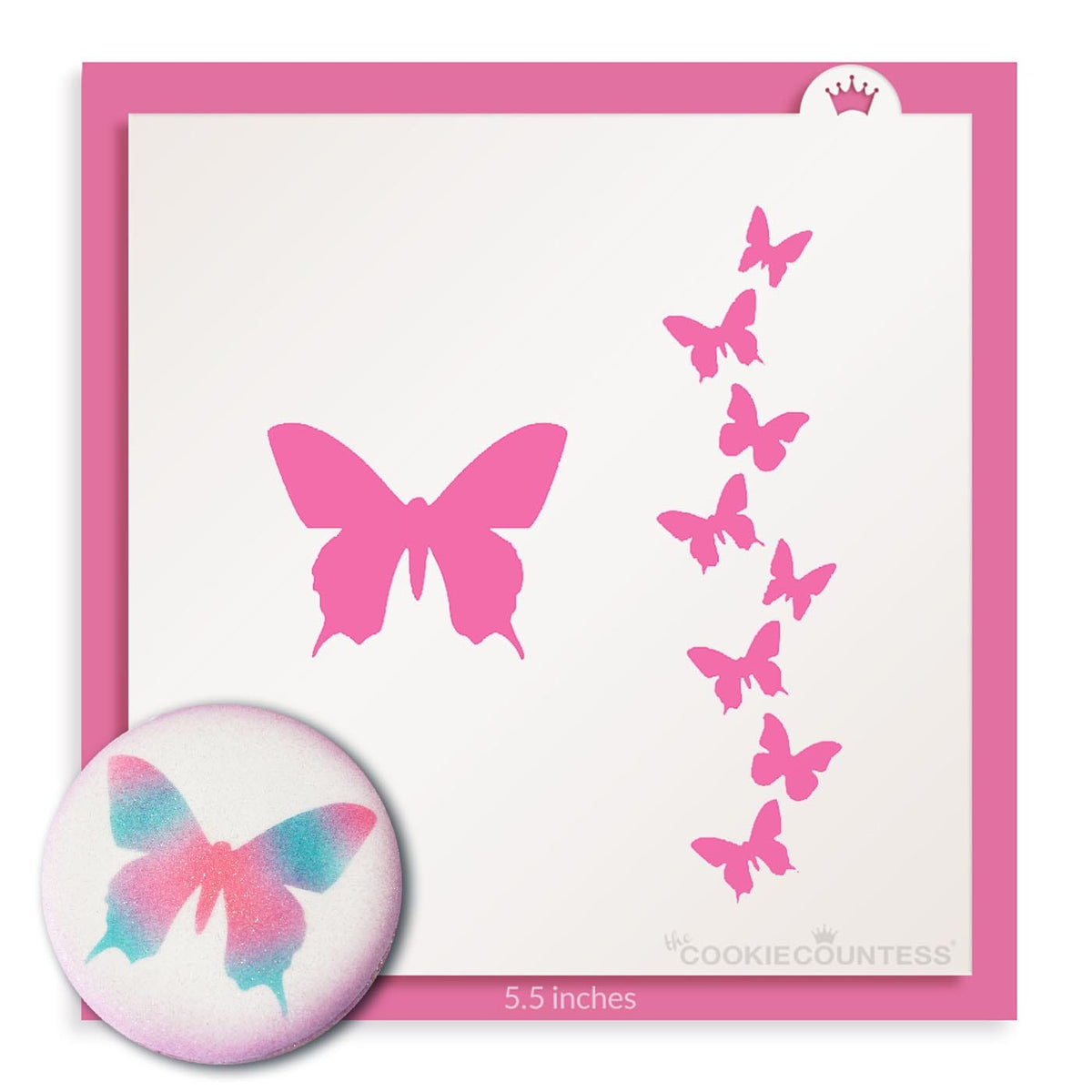 Delicate Detailed Butterfly Spring Summer Nature Monarch Wall Cookie DIY  Stencil