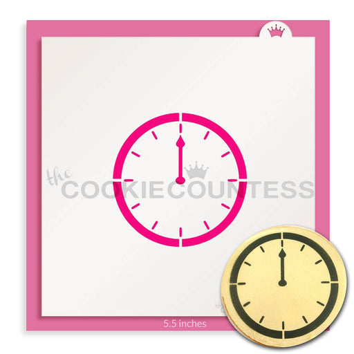 The Cookie Countess Stencil Clock at Midnight Stencil