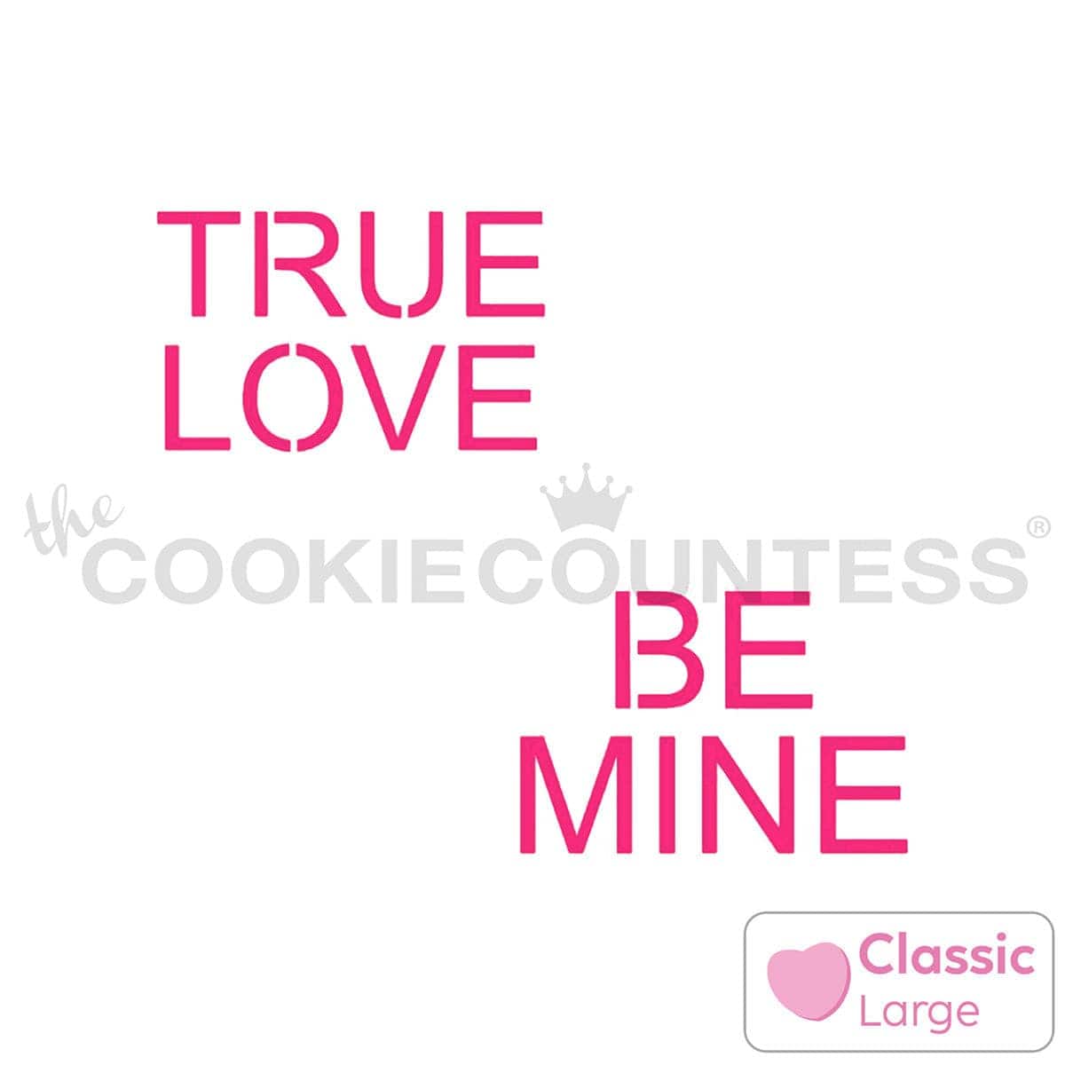 Heart Confetti Pattern Stencil — The Cookie Countess