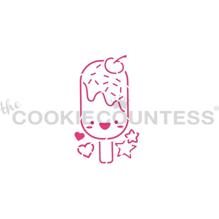 The Cookie Countess Stencil Cookie Couture Stencil- Cake Pop PYO