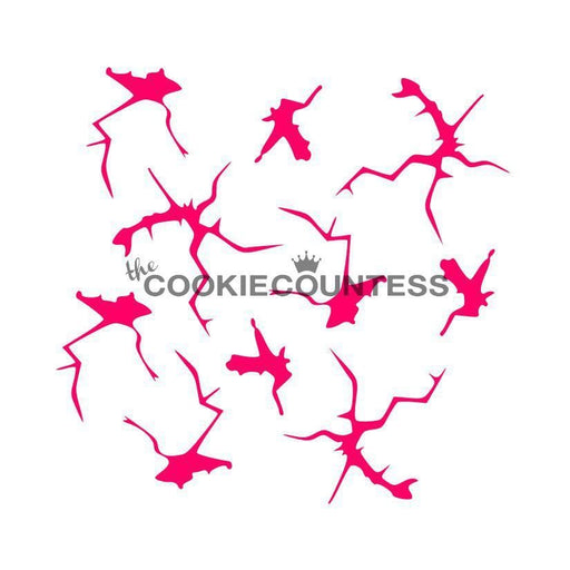 The Cookie Countess Stencil Cracks Stencil