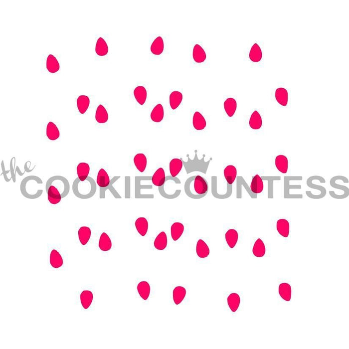 The Cookie Countess Stencil Default 2 piece Christmas Lights Stencil