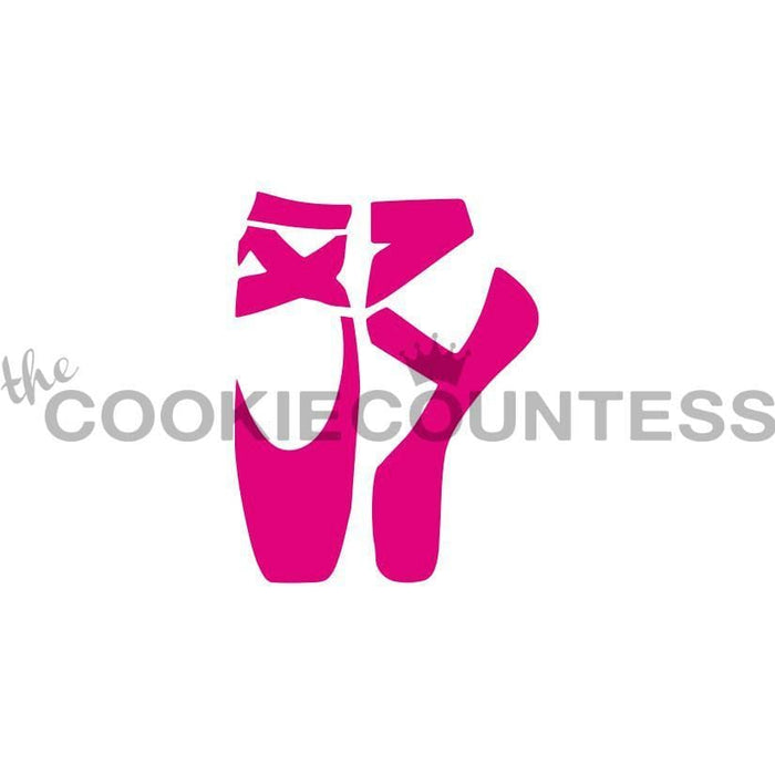 The Cookie Countess Stencil Default Ballet Pointe Shoes Stencil