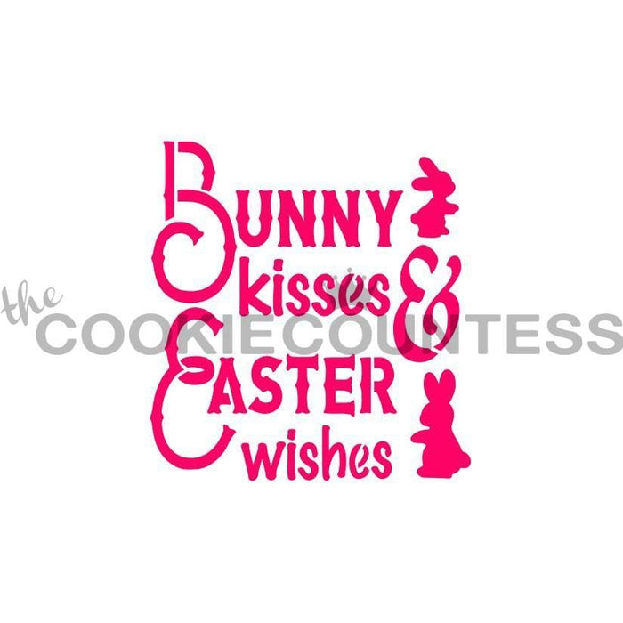 The Cookie Countess Stencil Default Bunny Kisses Stencil