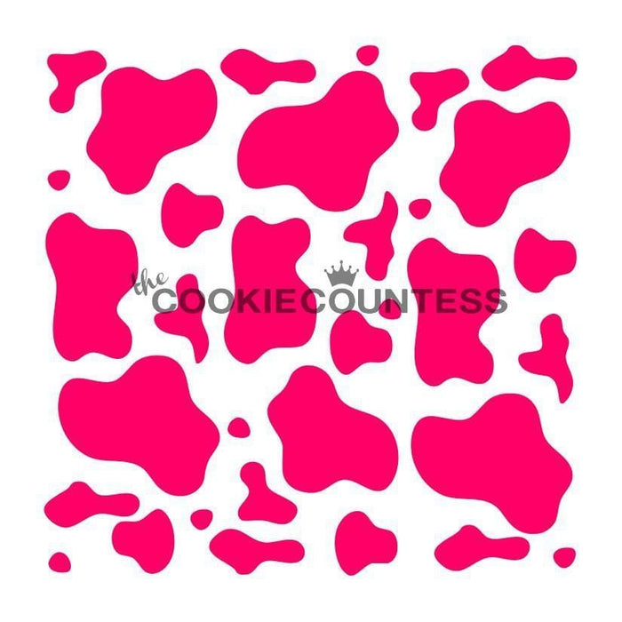 Cow Print Stencil for Cookies, Cakes - Moooooo — The Cookie Countess