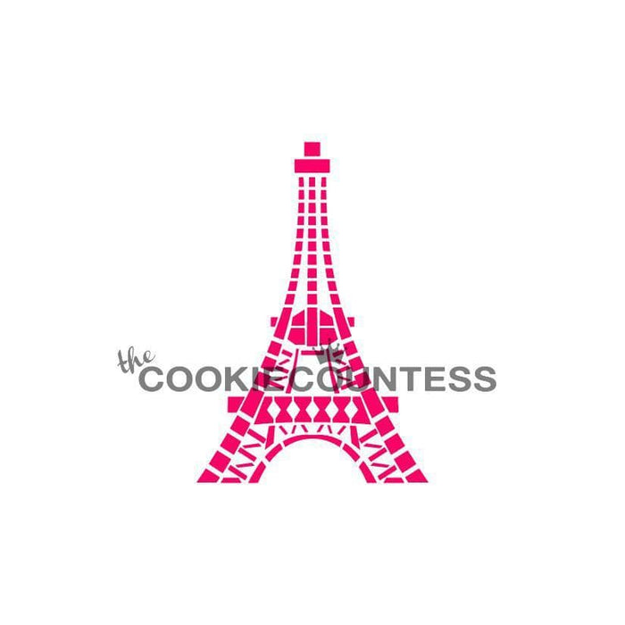The Cookie Countess Stencil Default Eiffel Tower Outlines Stencil