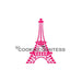 The Cookie Countess Stencil Default Eiffel Tower Outlines Stencil