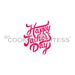 The Cookie Countess Stencil Default Happy Father's Day Brush Script Stencil