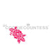The Cookie Countess Stencil Default Hello Flowers Wreath 3 Piece Stencil