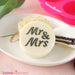 The Cookie Countess Stencil Default Macaron / Mini Stencil - Mr & Mrs