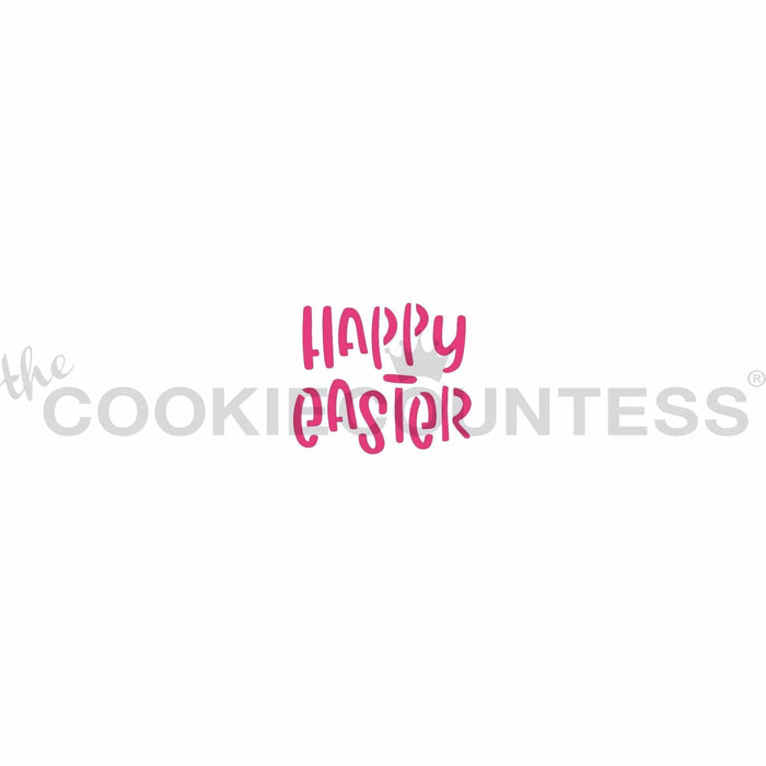 The Cookie Countess Stencil Default Mini Happy Easter Stencil