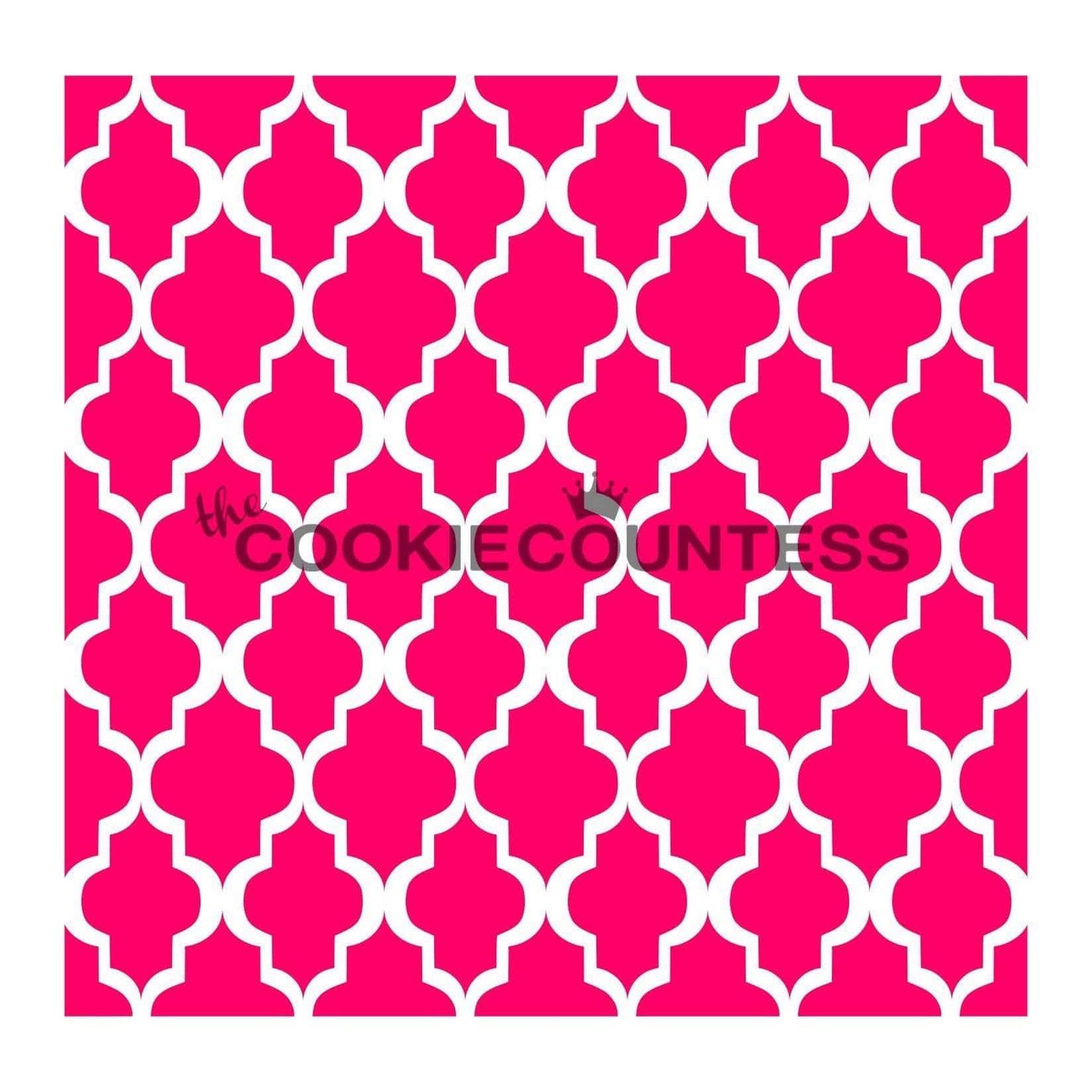 Moroccan Lace Stencil — The Cookie Countess