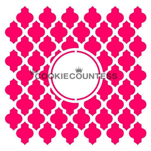 The Cookie Countess Stencil Default Moroccan Monogram Stencil