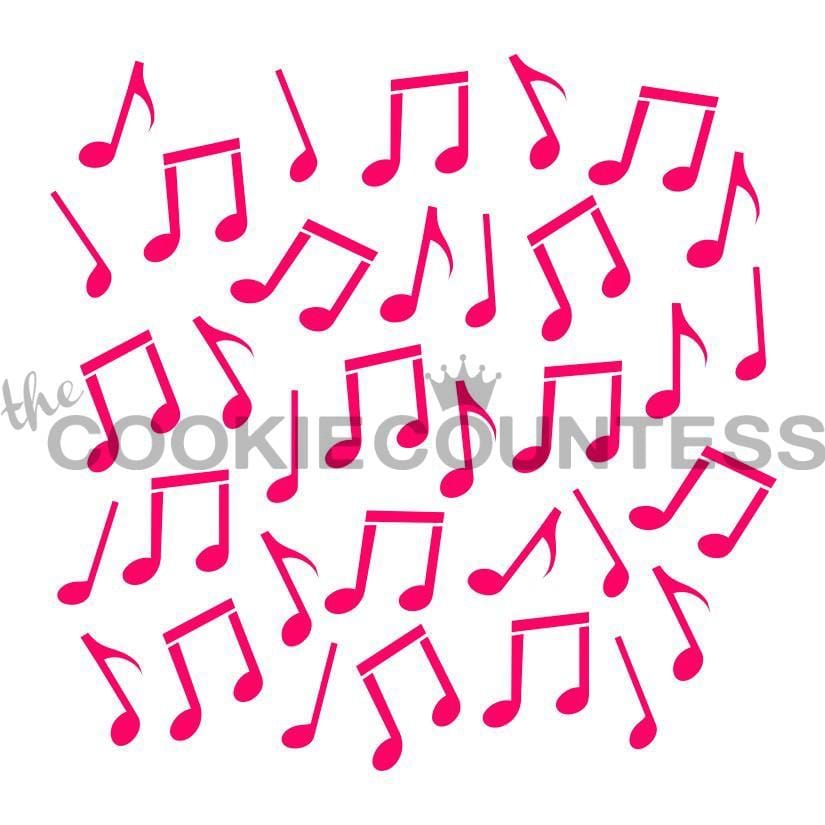 Pink Music Note Pattern Pink Music Notes Backgrounds