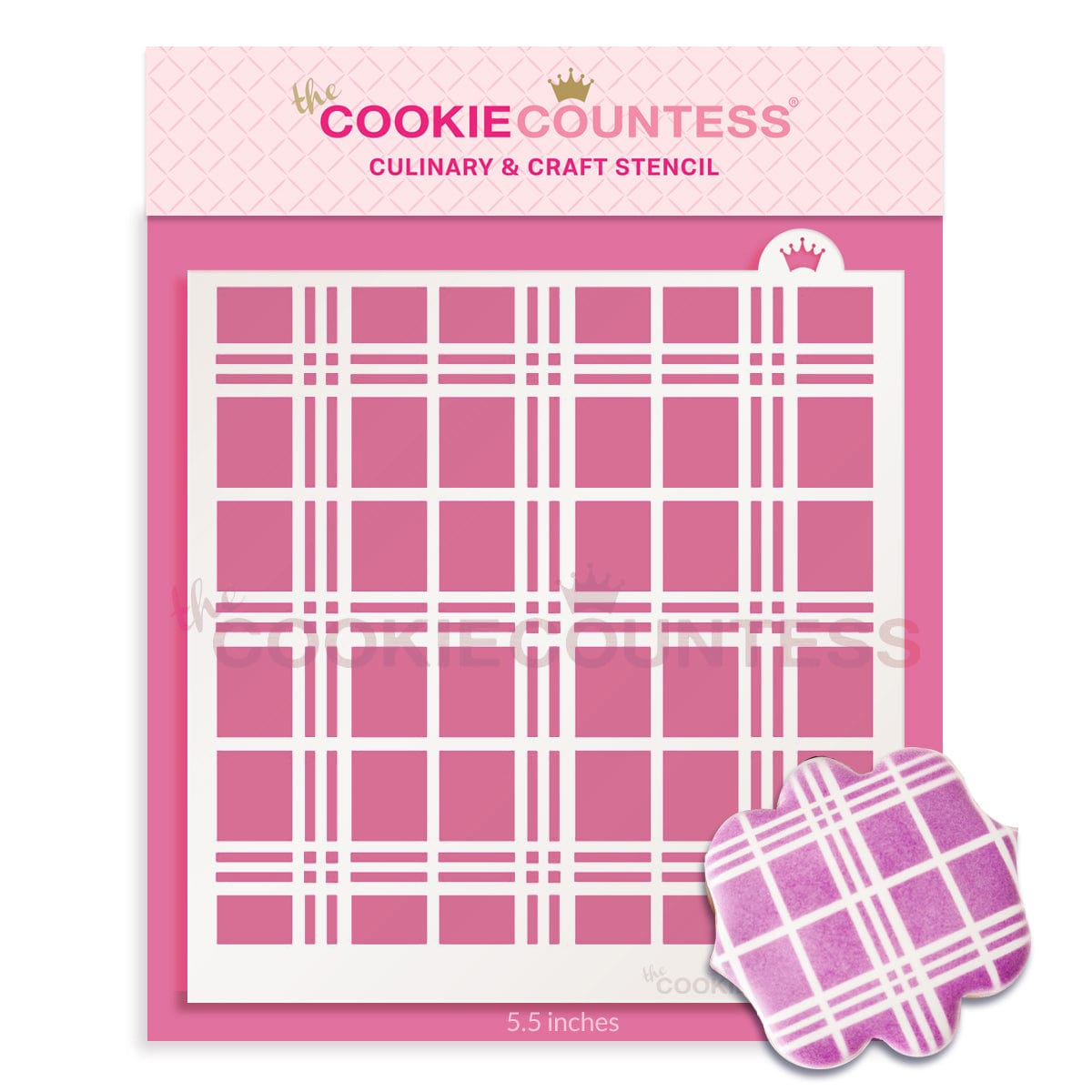 Checkerboard Pattern Stencil - Cheap Cookie Cutters
