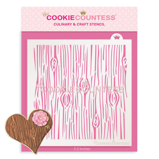 The Cookie Countess Stencil Default New Wood Grain Stencil