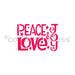 The Cookie Countess Stencil Default Peace Love & Joy Stencil - Drawn by Krista