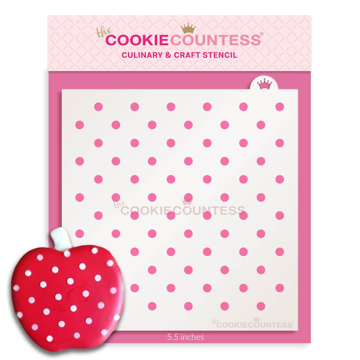 The Cookie Countess Stencil Default Small Dots Stencil