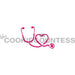 The Cookie Countess Stencil Default Stethoscope and Heart Stencil