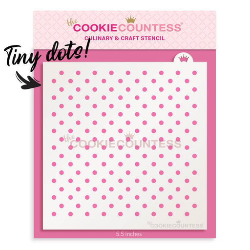 The Cookie Countess Stencil Default Tiny Dots Stencil