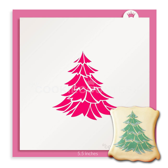The Cookie Countess Stencil Default Woodsy Tree Stencil
