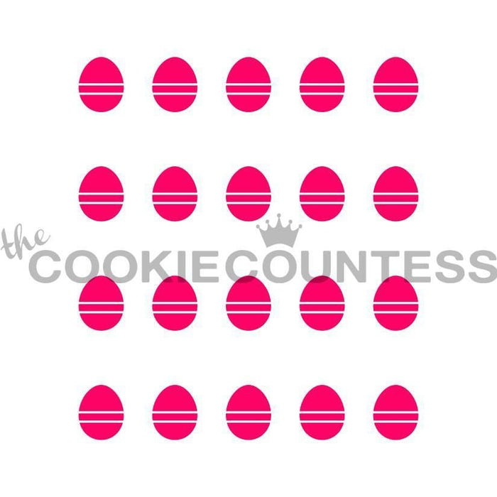 The Cookie Countess Stencil Easter Egg - Harlequin Companion Stencil