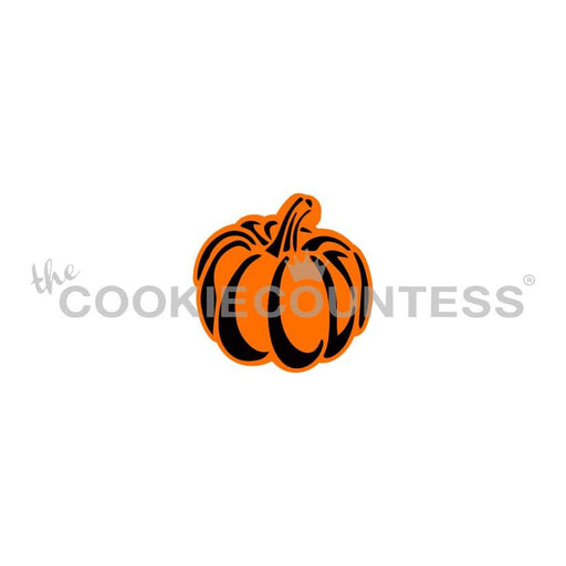 The Cookie Countess Stencil Fall Pumpkin 2 Piece Stencil