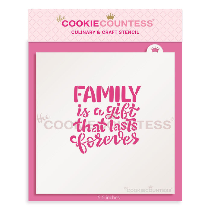The Cookie Countess Stencil Family is a Gift... Thanksgiving Stencil